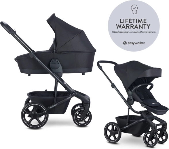 Easywalker kombinált babakocsi Harvey 5 2 az 1-ben midnight black lite rws