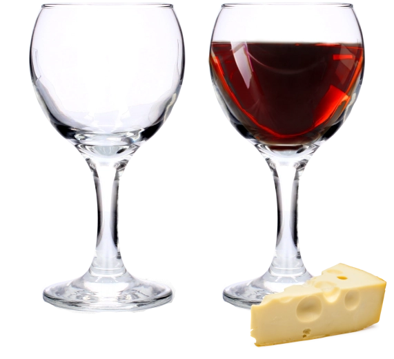 LAV Misket vörösboros pohárkészlet 210 ml – 6 db