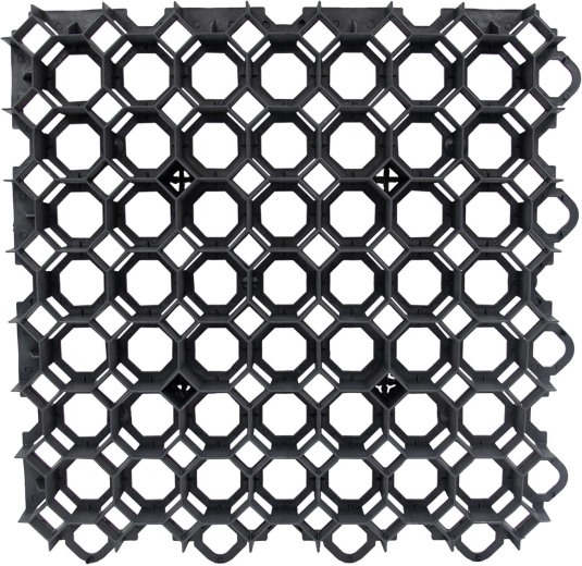 Füvesíthető burkolólap 49 × 49 × 4 cm – Fekete