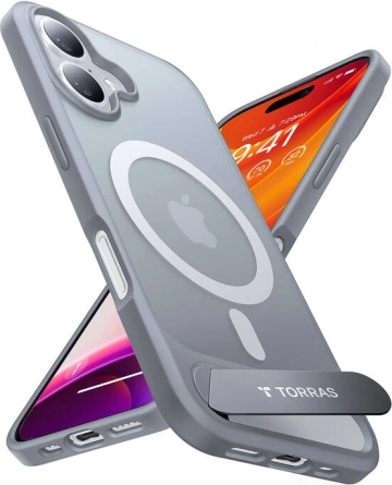 Torras Pstand tok iPhone 16 Plus-hoz, titánszürke