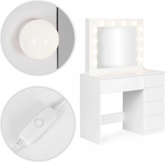 LED-világítású tükör a tökéletes sminkhez