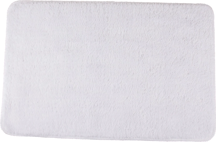 Fehér fürdőszobai szőnyeg 45 × 70 cm