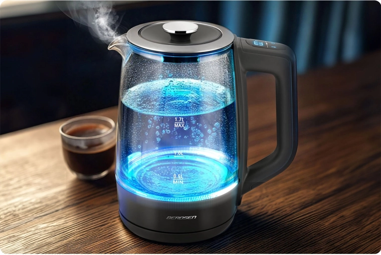 Elegáns üveg LED megvilágítással