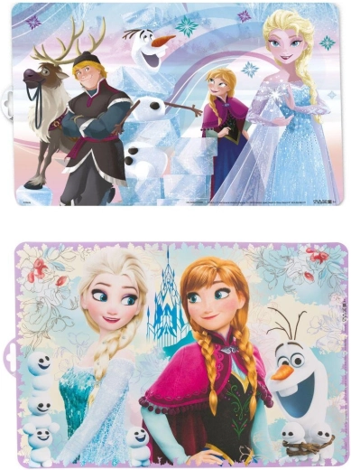 Műanyag gyerek alátét FROZEN 43 × 29 cm, vegyes motívumok