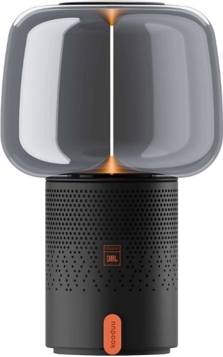 Kooduu Serena PLAY hordozható LED lámpa Bluetooth hangszóróval, szürke