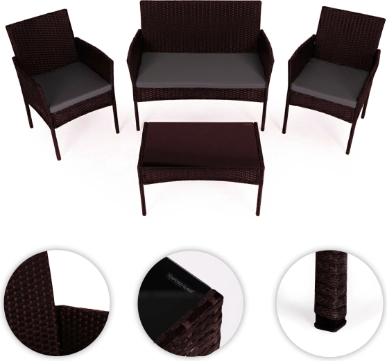 Strapabíró polirattan szerkezet