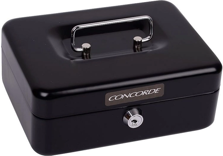 Fém pénzkazetta CONCORDE 22 fekete