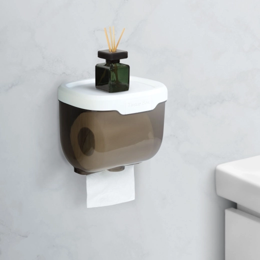 Fali WC-papírtartó polccal
