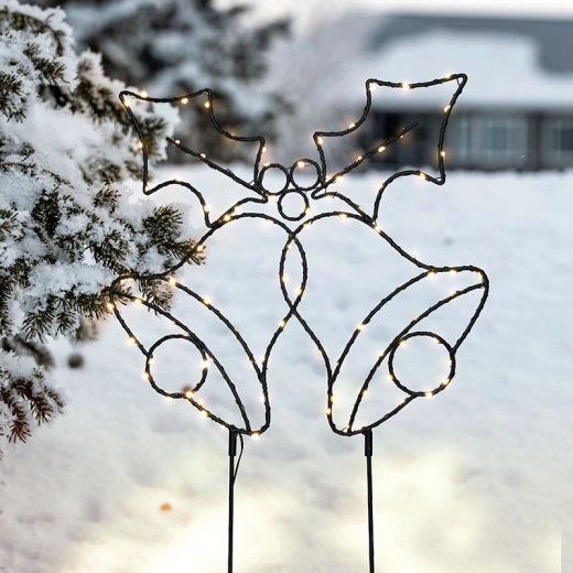 Solight kültéri LED karácsonyi dekoráció csengők formában időzítővel, 50 cm, 100 LED