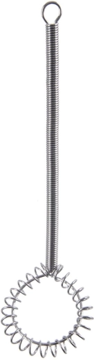 Rozsdamentes acélból készült spirális habverő, 15 cm