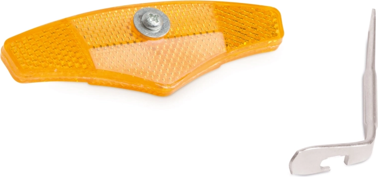 Narancssárga küllőprizmák kerékhez, 110 × 35 mm, 2 db