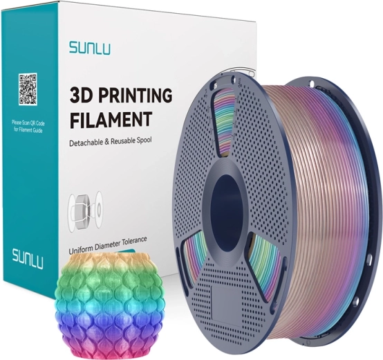 Sunlu PLA átlátszó szivárvány filament