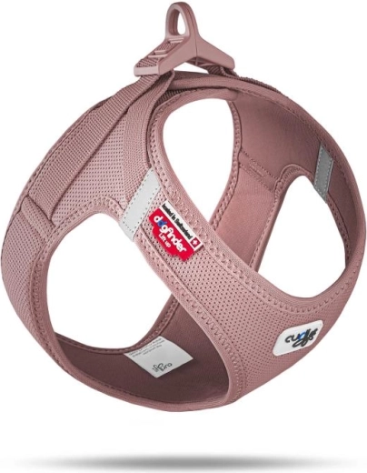 Curli Air-Mesh kutyahám csattal, rose szín, L méret (8–13 kg)
