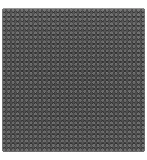 SLUBAN alaplap 32×32, szürke (kompatibilis a LEGO-val)