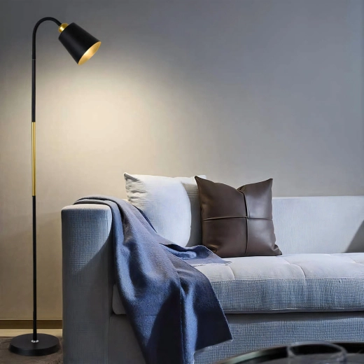 Loft stílusú fekete-arany dizájn