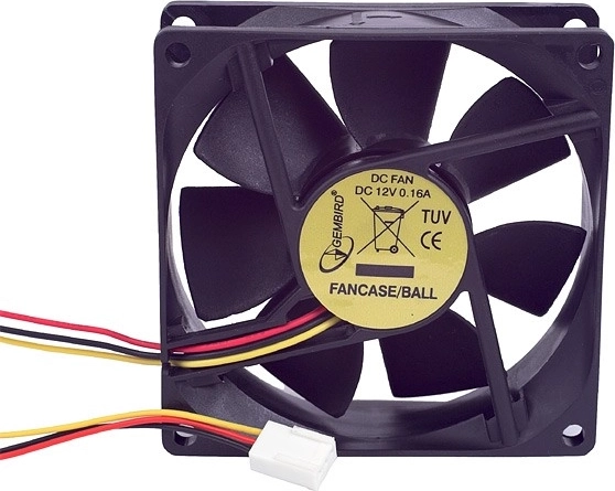 80 mm ház ventilátor 3-pin csatlakozóval