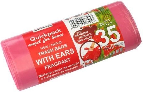 Füles szemeteszsákok 35 l friss eper illattal