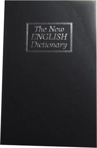 Könyv alakú széf 180 × 115 × 55 mm, fekete