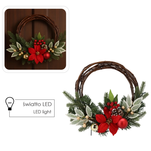 Stílusos piros–arany dizájn