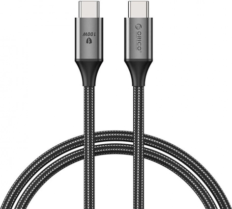 Orico USB‑C kábel 100W USB‑C – USB‑C, fekete