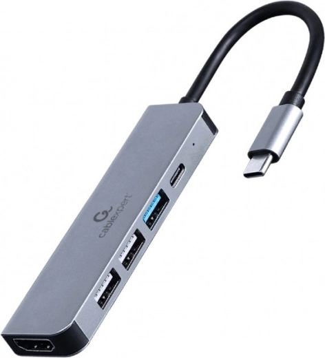 Multifunkciós USB-C adapter 5 az 1-ben PD-vel, HDMI és USB portokkal
