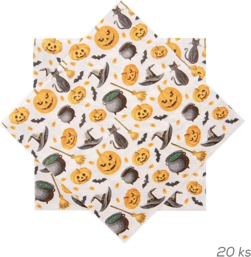 Halloween papírszalvéták 33 × 33 cm, 20 db