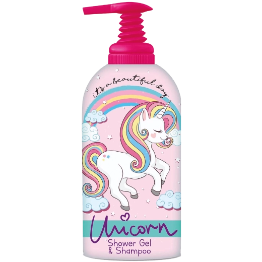 Unicorn tusfürdő és sampon 2 az 1-ben gyerekeknek 1 l