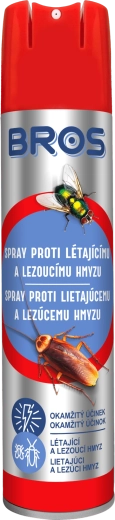 Bros aeroszolos rovarirtó spray repülő és mászó rovarok ellen 400 ml
