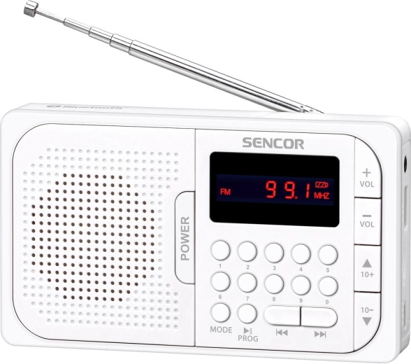 Sencor SRD 216 WH hordozható rádió Bluetooth funkcióval