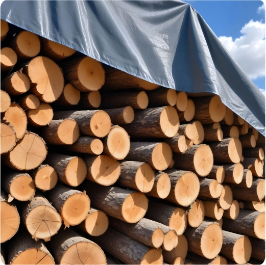 100% vízálló védelem fához, gépekhez és rakományhoz