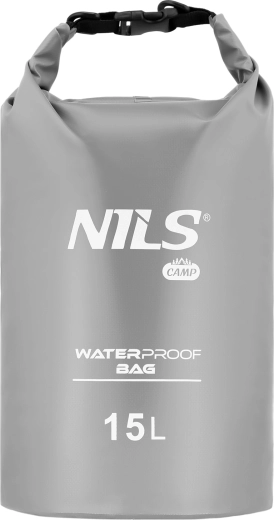 NILS Camp vízálló zsák 15 l, szürke