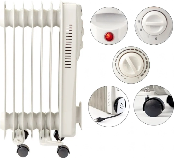 Pontos termosztát és 3 teljesítményfokozat