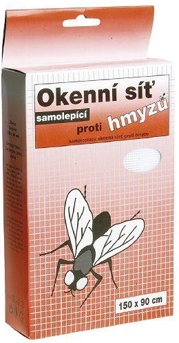 Öntapadós ablakrovarháló 150 × 130 cm, fekete, üvegszál