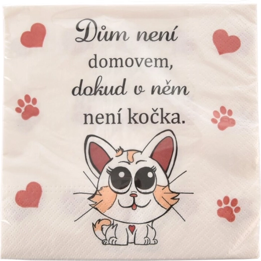 Cat Home szalvéták 33 × 33 cm, 20 db