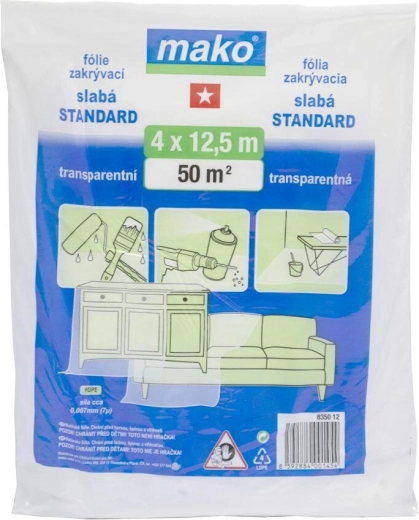 HDPE takarófólia 4 × 12,5 m, 7 µm