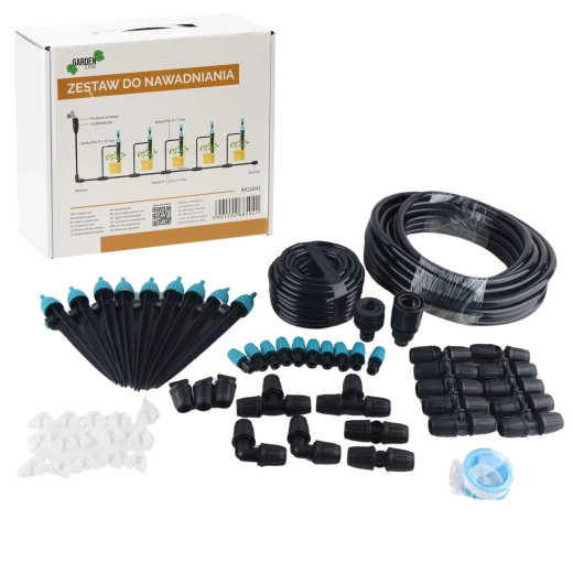 Csepegtető öntözőkészlet 10 permetezővel és csepegtetővel