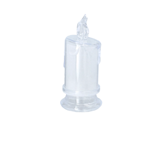 Félátlátszó LED gyertya 14,5 cm
