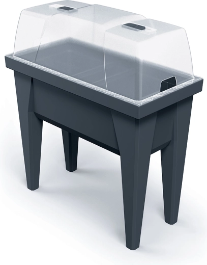 Palántanevelő tálca polikarbonát fedéllel, 79 cm, antracit