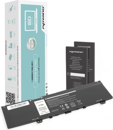 Movano Pro akkumulátor Dell Inspiron 13 5370/7373/7386 modellekhez 3200 mAh (37 Wh)