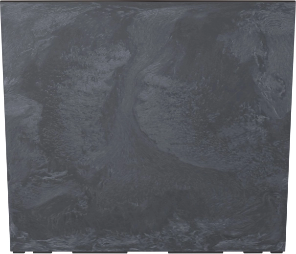 URBI Case Betonhatású T virágláda betéttel, 58 cm, antracit