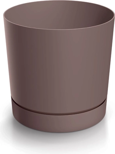 TUBO P marsala 24 cm virágtartó alátéttel
