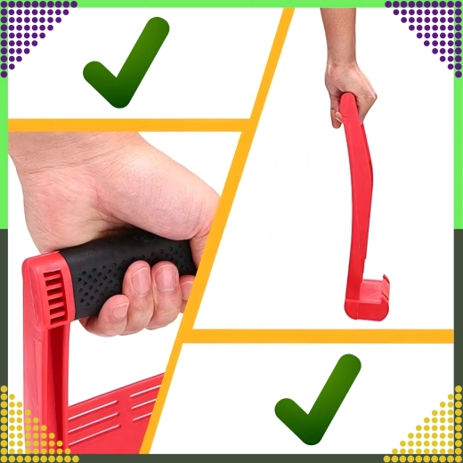 Ergonómikus, csúszásmentes markolat