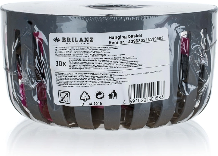 Légáteresztő kosár vízelvezetéssel