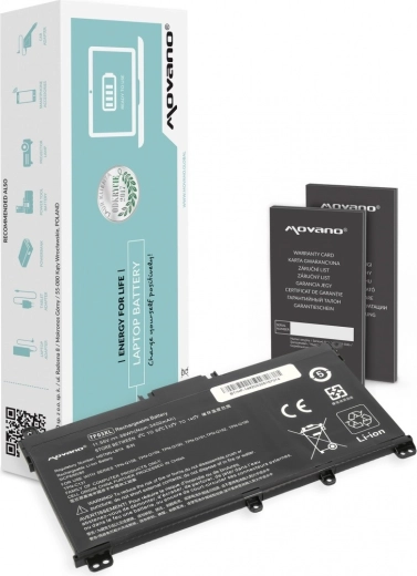 Movano TF03XL akkumulátor HP Pavilion 14-bf, 14-bp és 15-cd laptopokhoz (3400 mAh, 39 Wh)