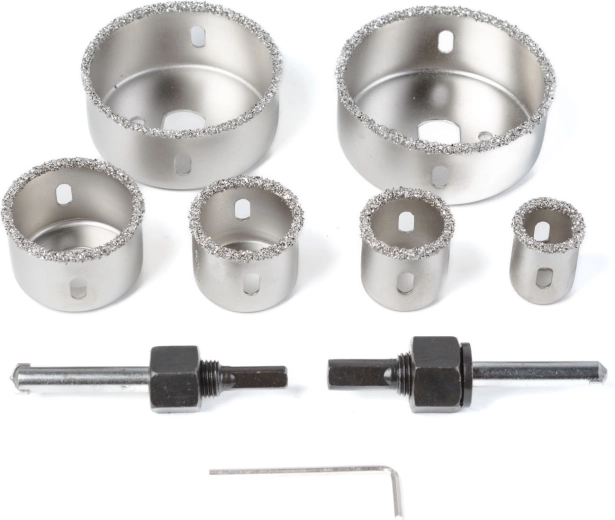 22–73 mm-es keményfém koronafúrókészlet