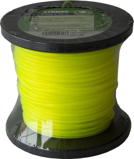 Nylon vágószál bozótvágóhoz 2,4 mm (kerek) 70 m sárga