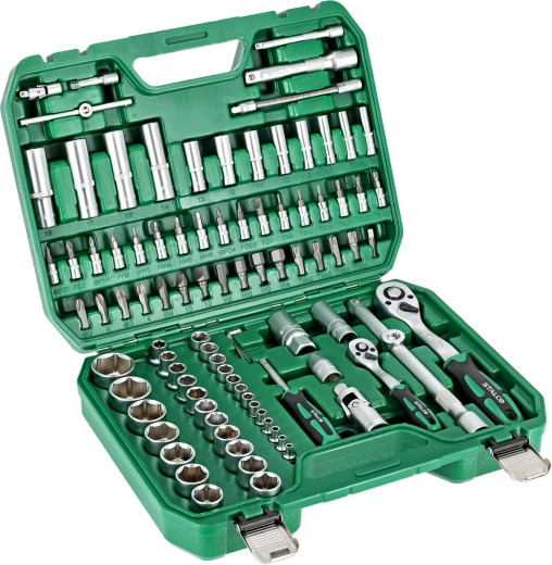 STALCO dugókulcs készlet 1/2" + 1/4" (94 db)