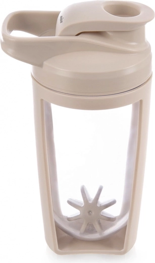 Tritán shaker keverőgolyóval 700 ml, bézs, ORION