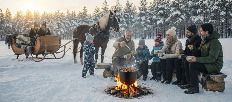Főzés társaságnak, akár télen is