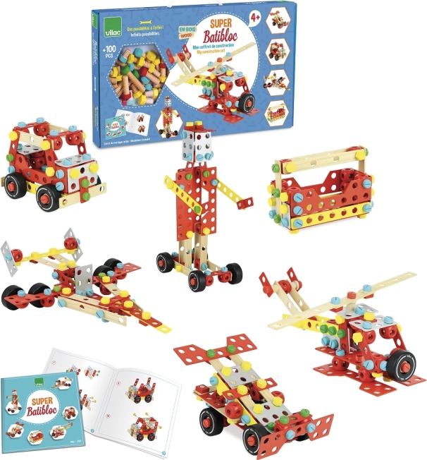 Vilac fa építőkészlet Super Batibloc
